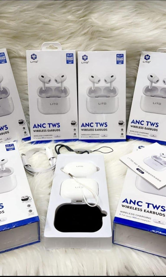 White Active Noise Cancellation 5 Airpods