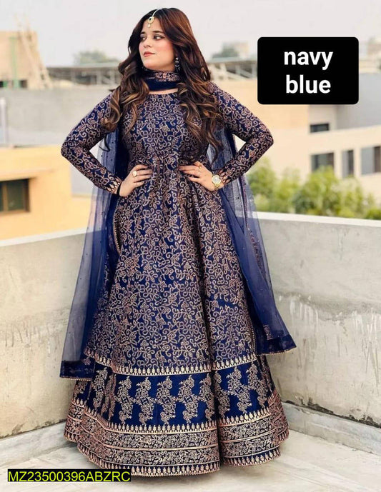 3 Pcs Katan Silk Screen Printed Maxi