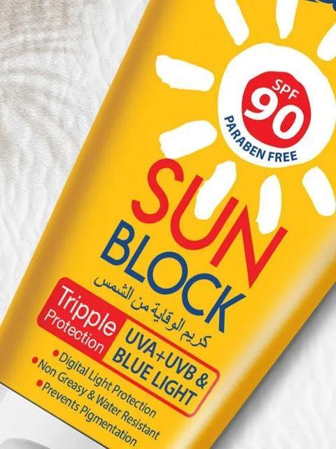 UVA & UVB & Blue Light Triple Protection Sunblock SPF 90 - 120 Ml