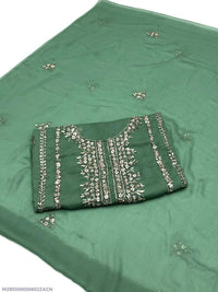 2 Pcs Women's Unstitched Hand Work Suit