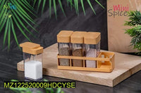 4 in 1 Novel Mini Crystal Spice Jars With Stand