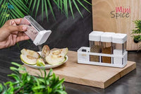 4 in 1 Novel Mini Crystal Spice Jars With Stand