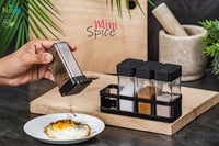 4 in 1 Novel Mini Crystal Spice Jars With Stand