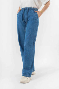 Relaxed Wide Leg Blue Denim Pants for Effortless Style and All-Day Comfort EW-000745