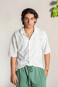 Lagoon Drift White Shirt - Experience Effortless Style and Unmatched Comfort EW-000214